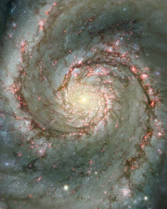 A Whirling Spiral Galaxy from Hubble.